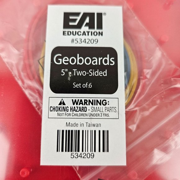 EAI Education Geoboards Double Sided 5" Learning Resources Peg Grids Set Of 6 - Picture 5 of 6
